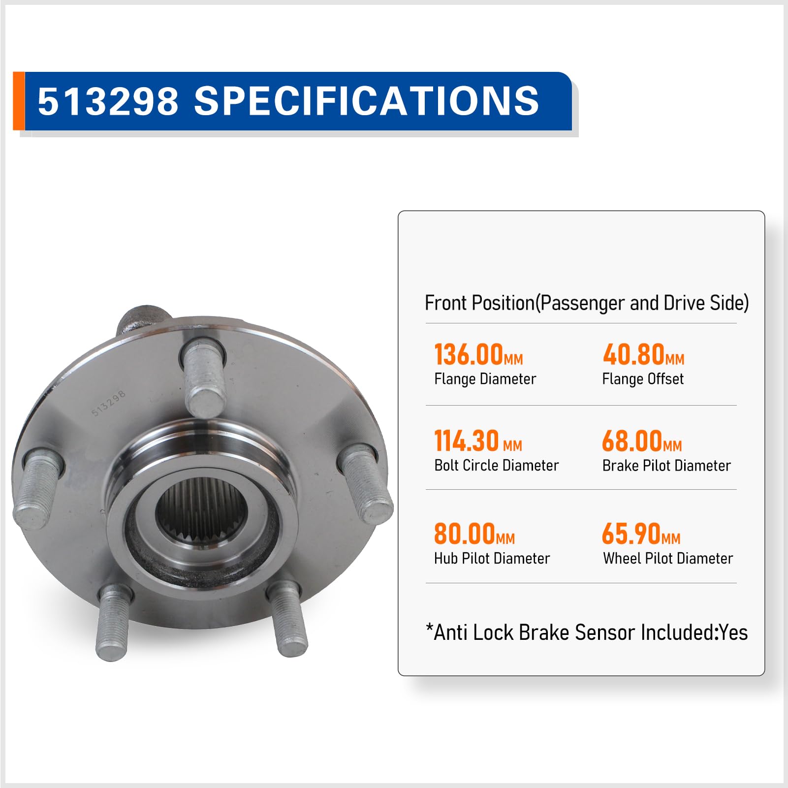 PAROD flange mounting holes detail for accurate OE alignment