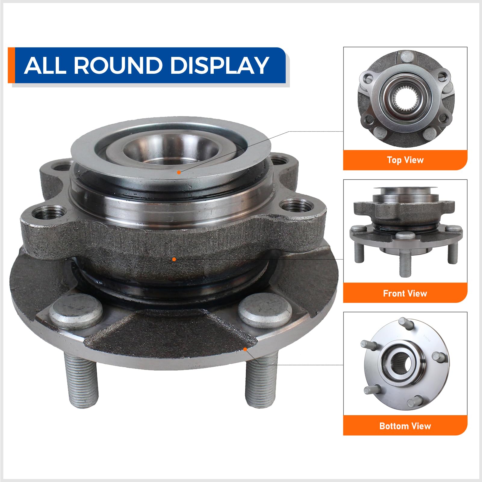 PAROD hub close-up of bearing surface for long-lasting rotation