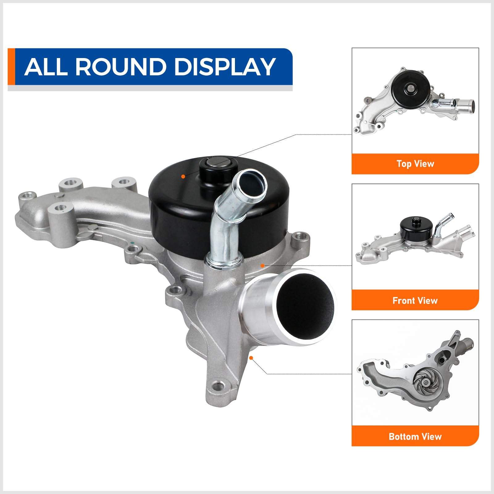 PAROD AW6169 side profile displaying housing and shaft for durable performance