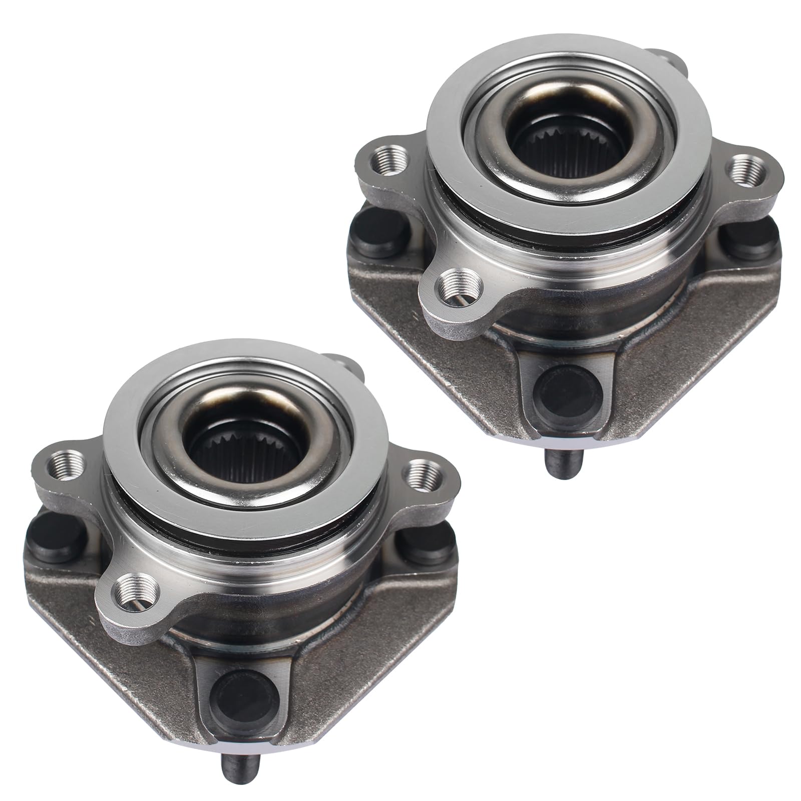 PAROD front hub assembly front view showing mounting flange for correct fit