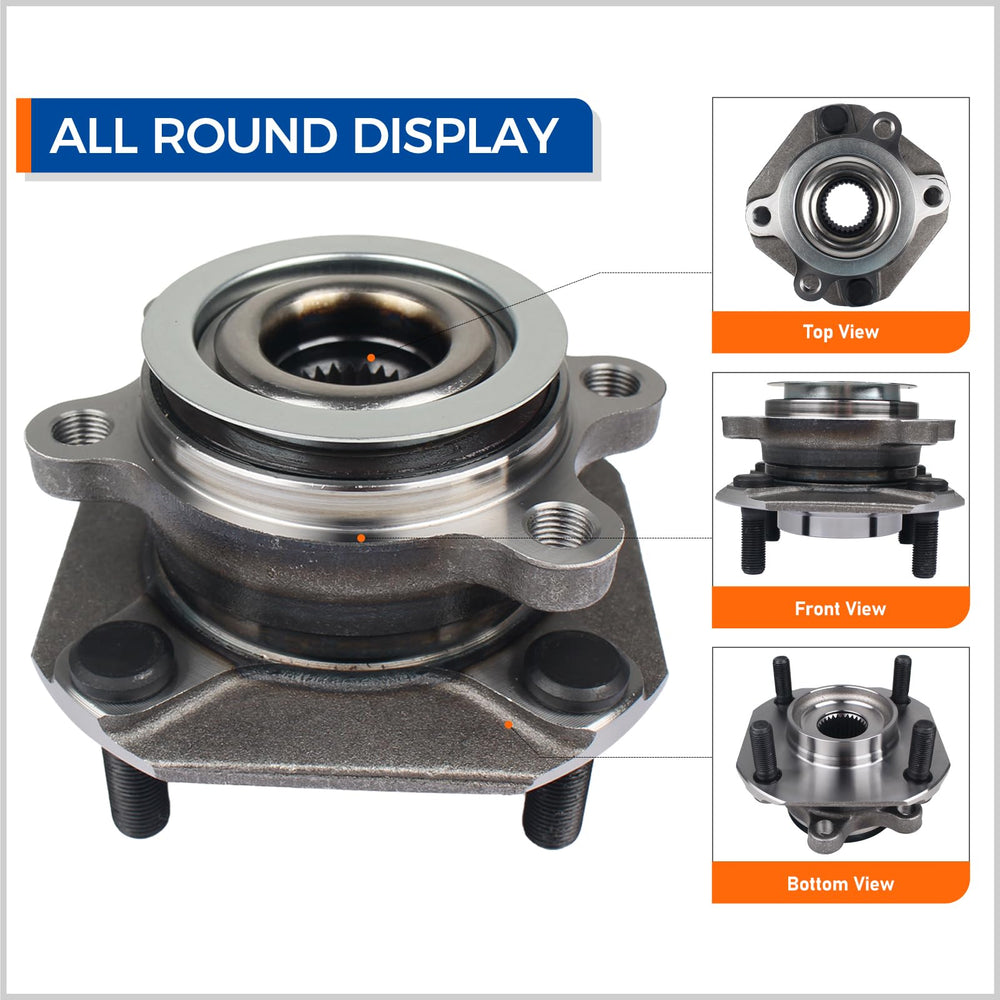 PAROD hub assembly angled close-up showing machined surfaces for durability