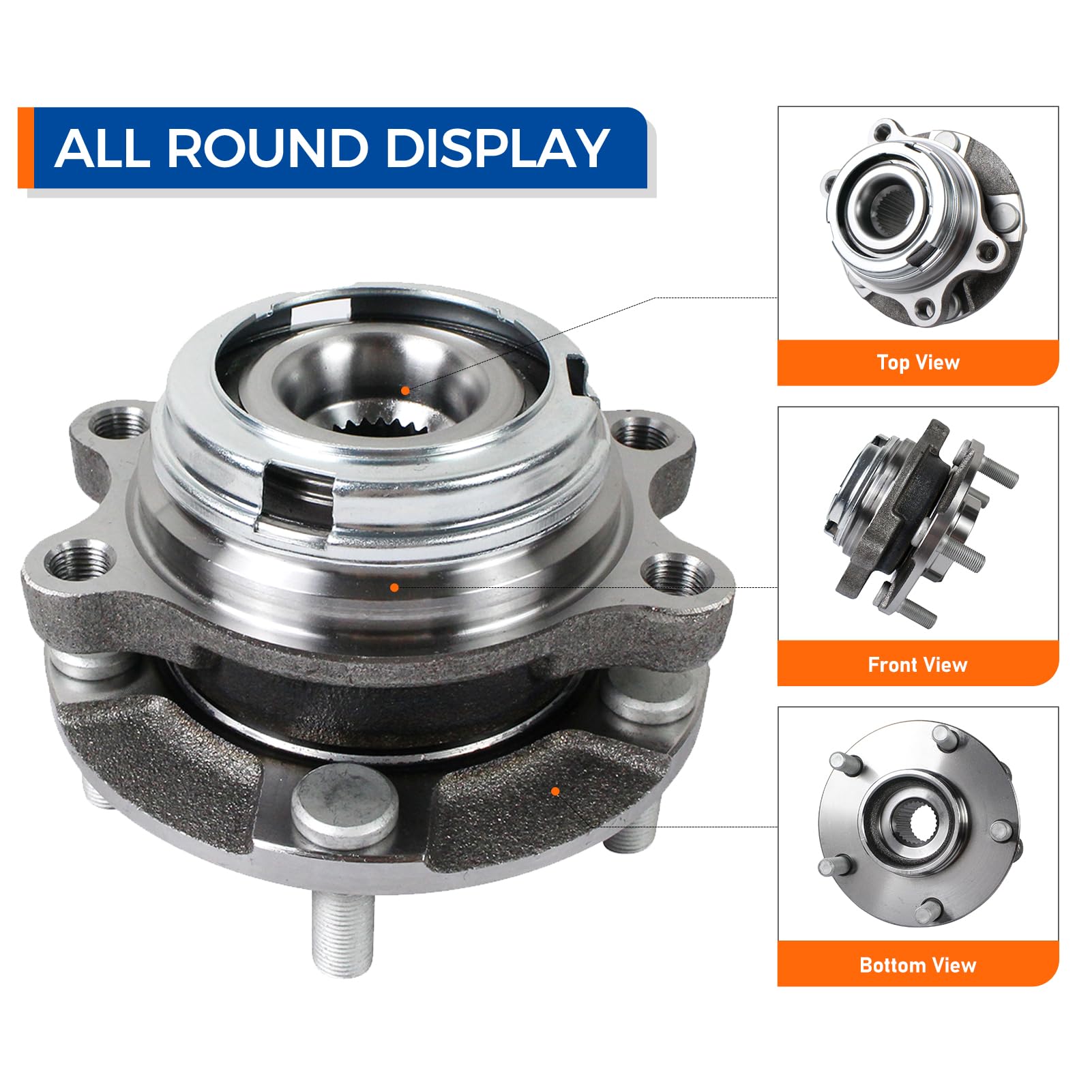 PAROD close-up of hub face highlighting machining quality and fitment benefit