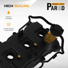 PAROD valve cover installed on engine demonstrating direct-fit replacement benefit