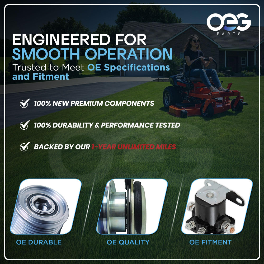Parts Player OEG solenoid beside ruler showing compact dimensions for fitment