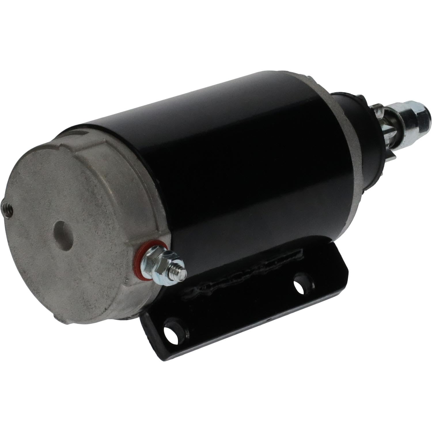 Parts Player starter installed on outboard demonstrating direct-fit replacement