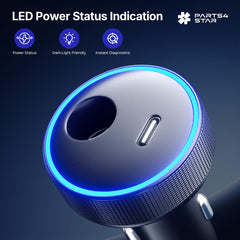 Parts4Star USB-C port detail providing 30W charging for accessories