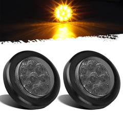 Partsam front view amber LED marker light showing clear signaling benefit