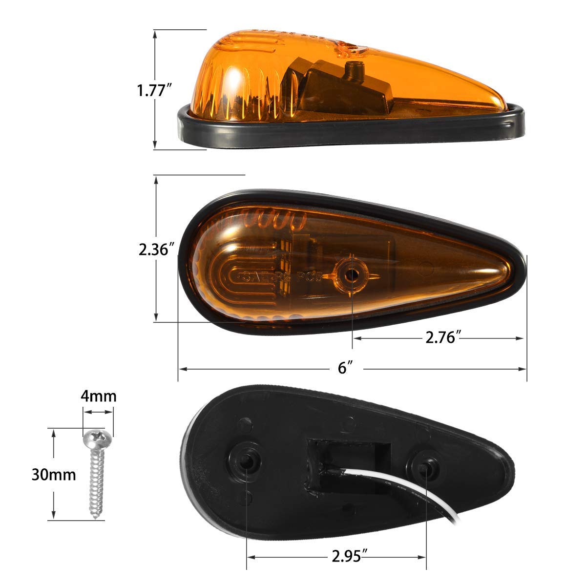Partsam close-up of 9LEDs and pearl reflectors highlighting uniform light distribution benefit