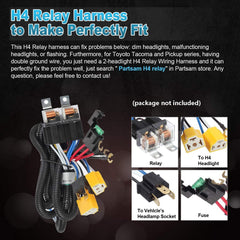 Partsam back view with three-prong socket for quick plug-and-play installation