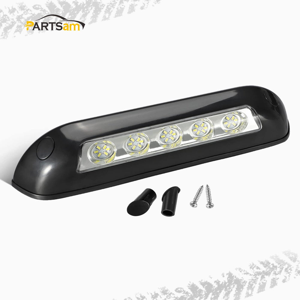 Partsam close-up of LED array and clear lens highlighting bright, even illumination
