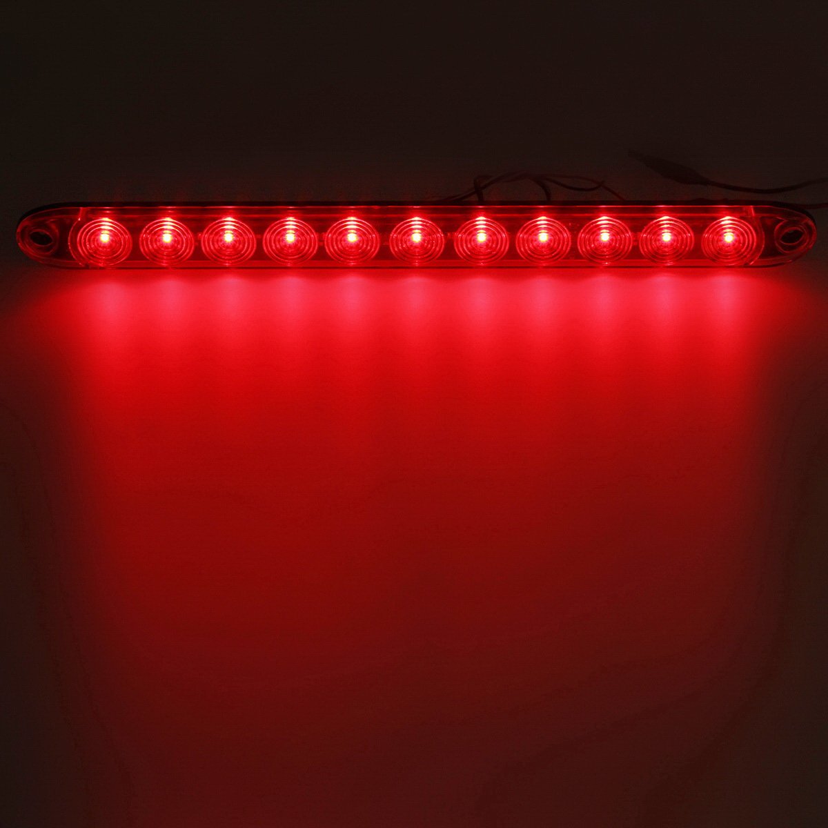 Partsam close-up of 11 LED array highlighting bright output