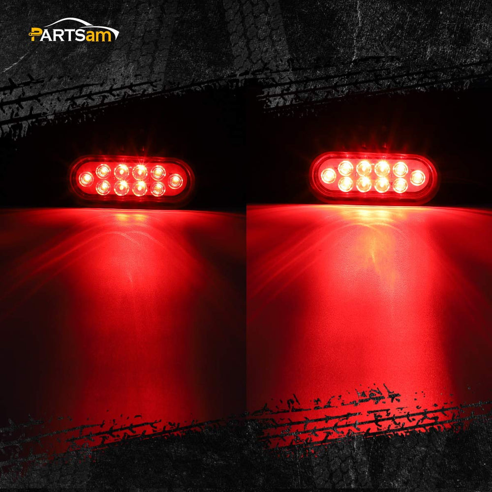 Partsam close-up of 10 LED diodes for bright, durable illumination