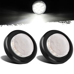 Partsam front face of round LED light showing clear lens and bright output benefit