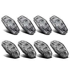 Partsam front view clear lens showing compact oval design and visibility benefit