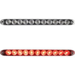 Partsam front view clear lens 15-inch light bar showing visibility benefit