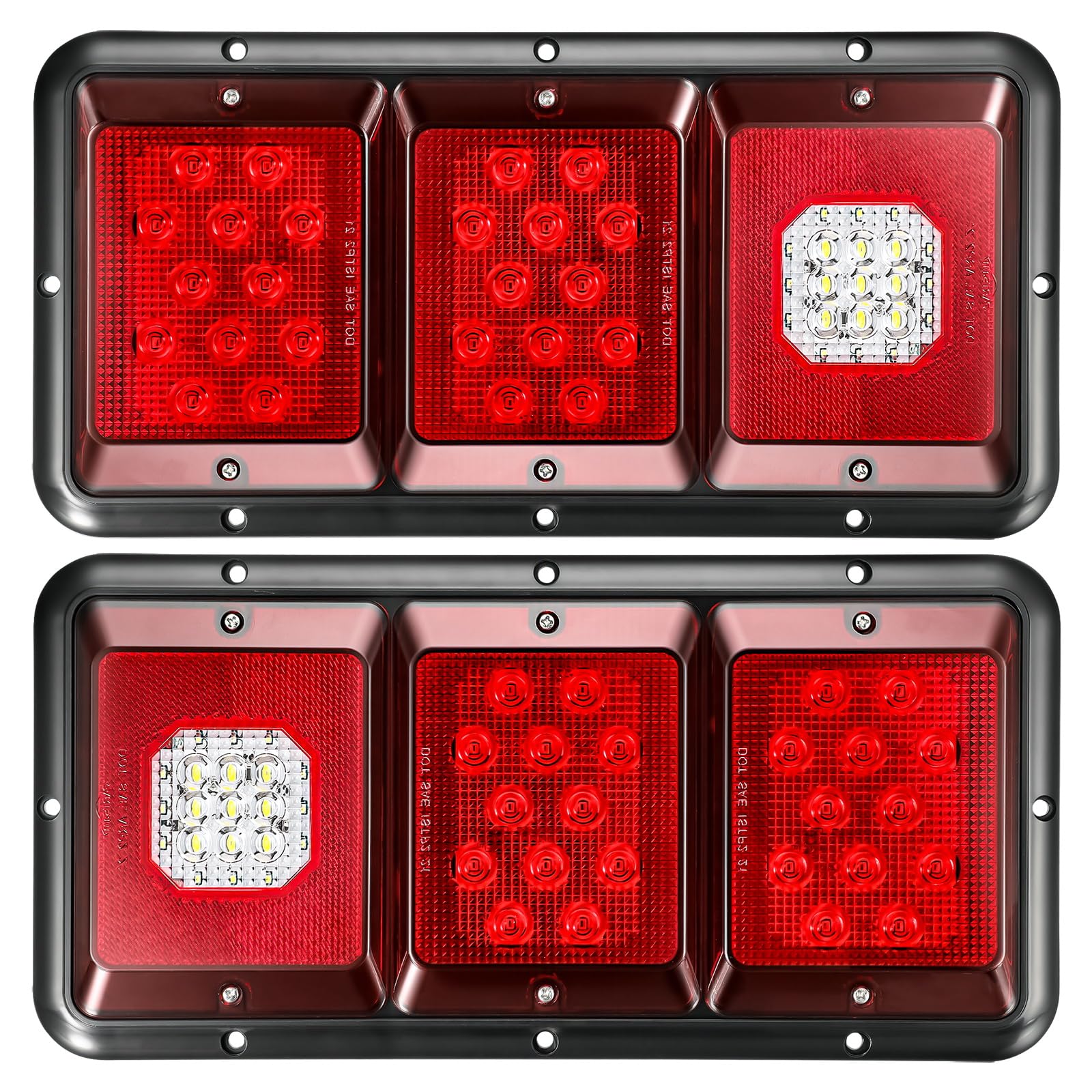 Partsam front view showing taillights for clear visual signaling benefit