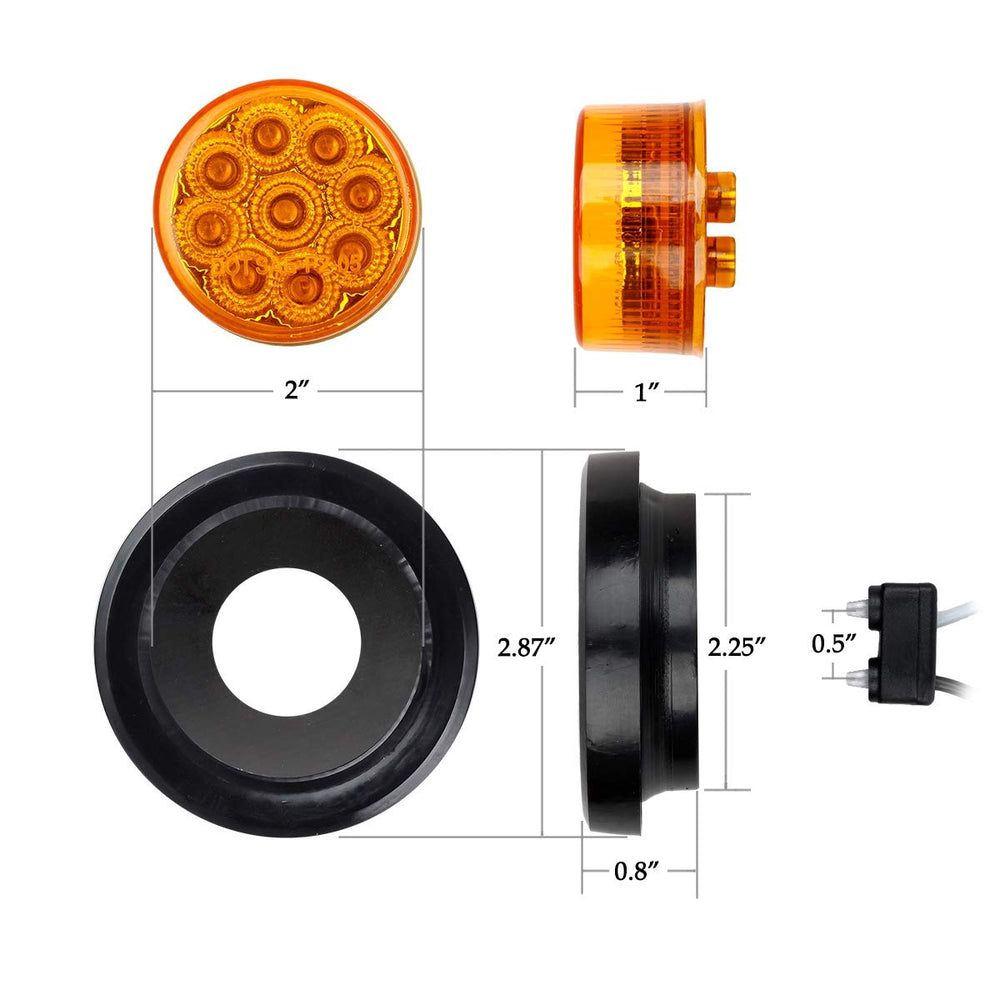 Partsam grommet and pigtail wiring showing easy plug-and-play installation