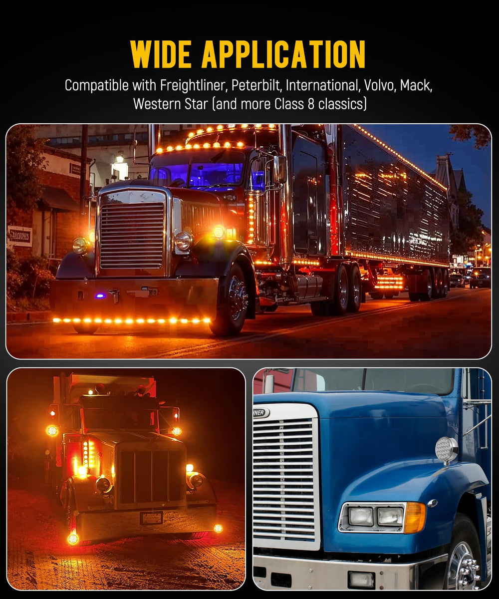 Partsam installed on trailer fender increasing roadside visibility