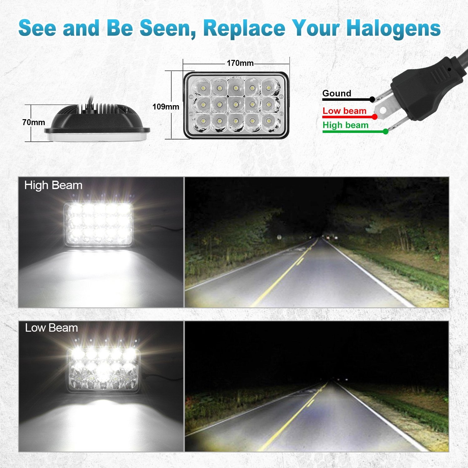 Partsam installed on truck headlight bucket illustrating easy replacement advantage