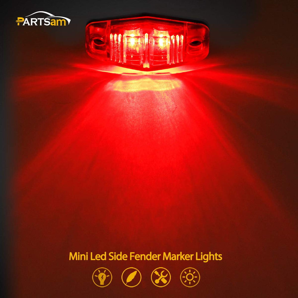 Partsam close-up of LED lenses highlighting bright diodes and efficient output