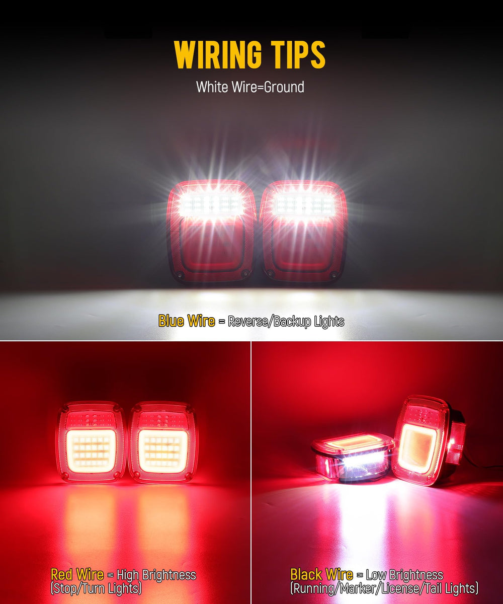 Partsam license and reverse light section illuminating plate benefit