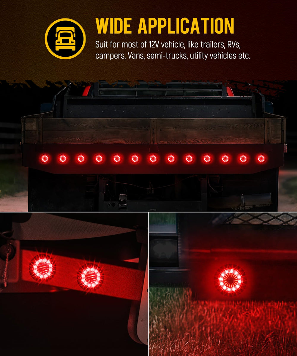Partsam on RV rear showing enhanced marker visibility and safety