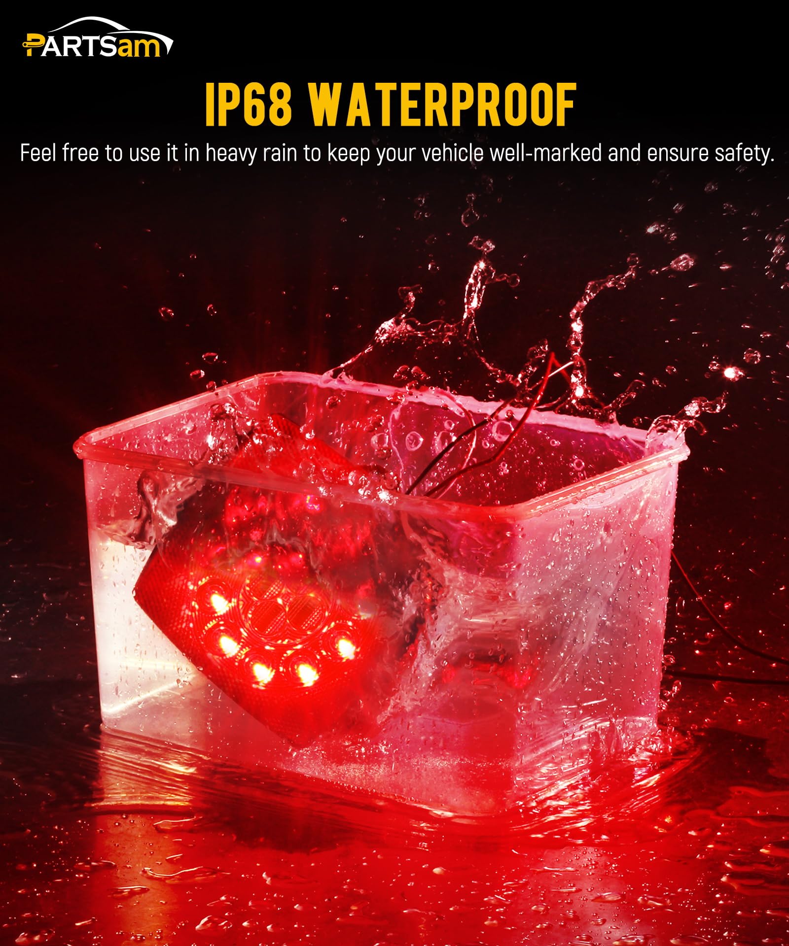 Partsam mounted on boat trailer demonstrating durable saltwater use