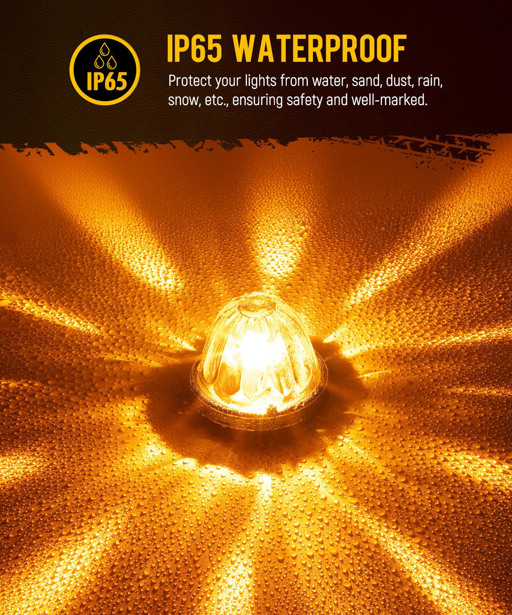 Partsam night visibility lit on truck showing enhanced night-time safety benefit