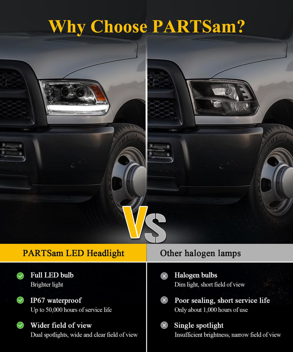 Partsam pair with manuals and mounting hardware included for complete install