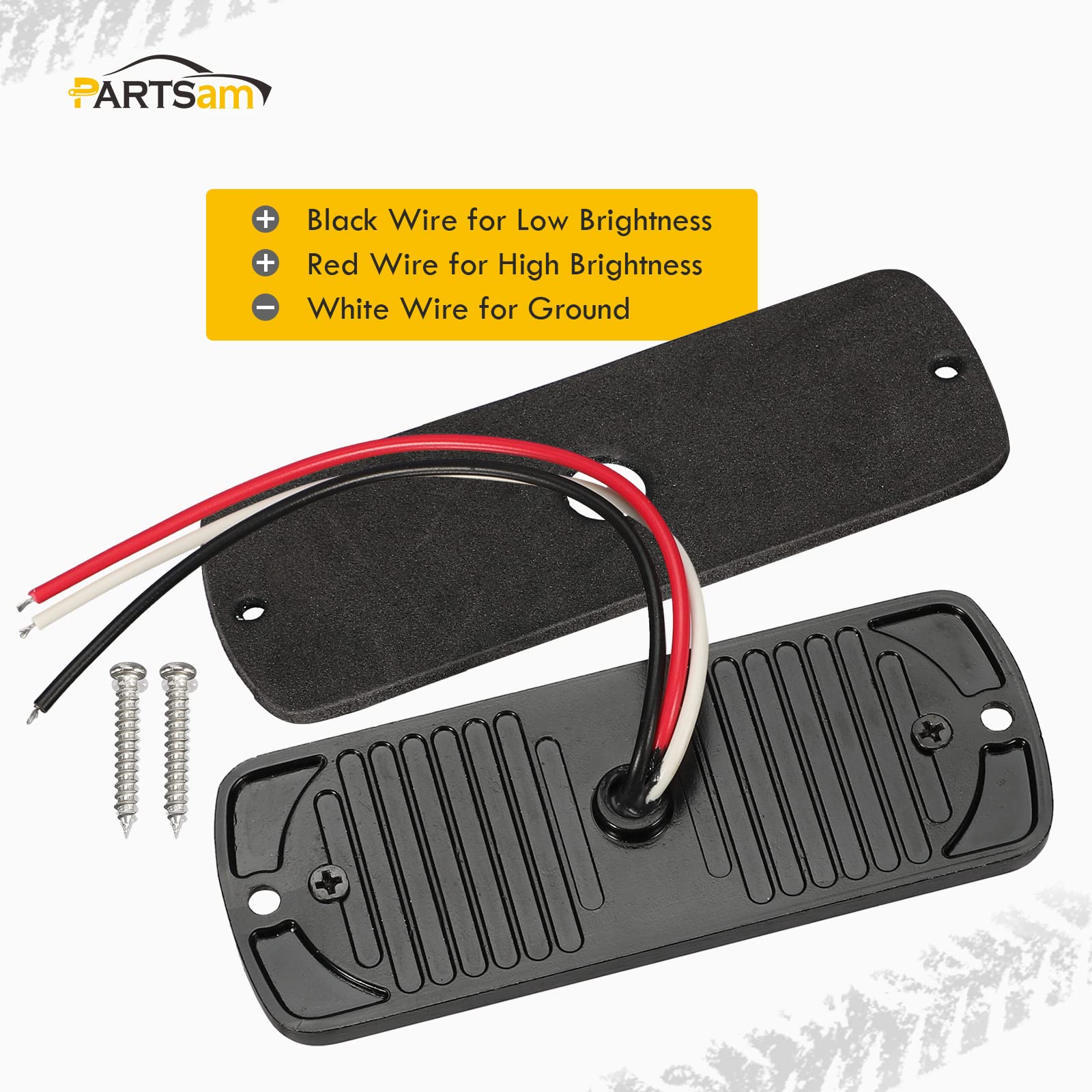 Partsam packaging with gasket and screws showing included installation hardware