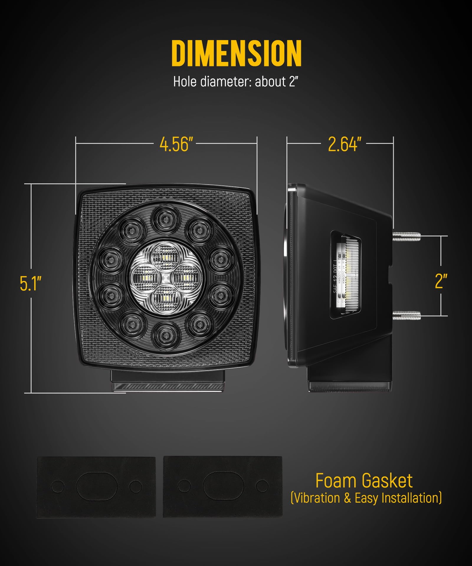 Partsam package with screws and gaskets showing included hardware for straightforward mounting