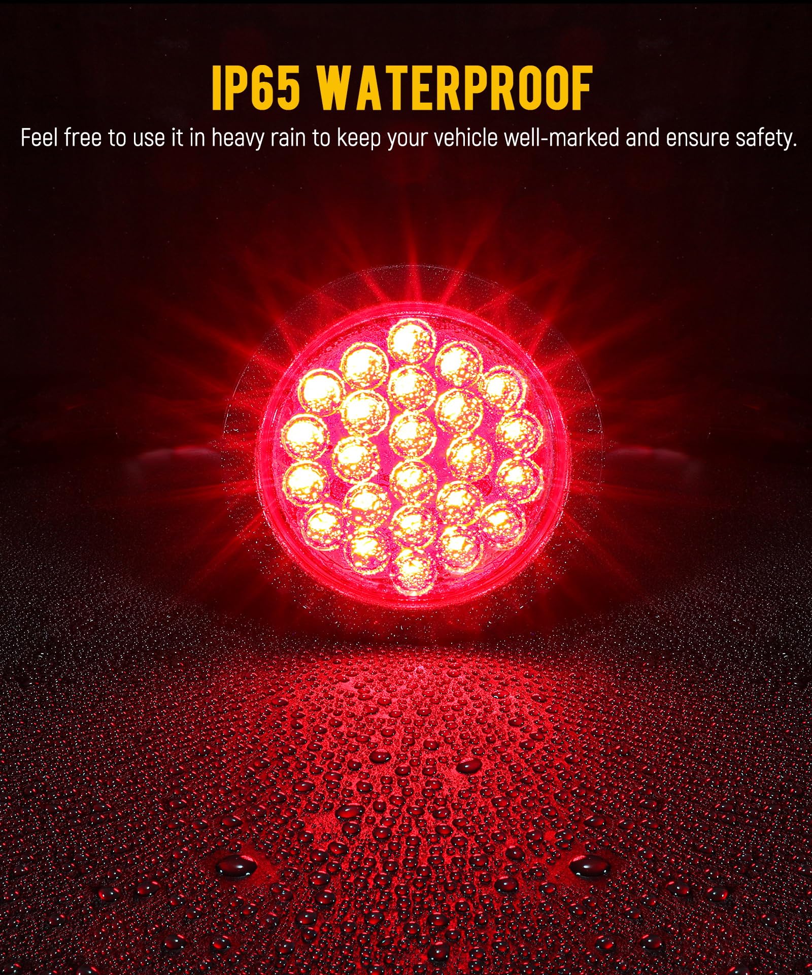 Partsam light held in hand to show 4-inch scale for quick size confirmation