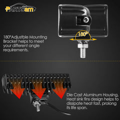 Partsam side profile emphasizing aluminum housing and cooling fins for reliable heat management