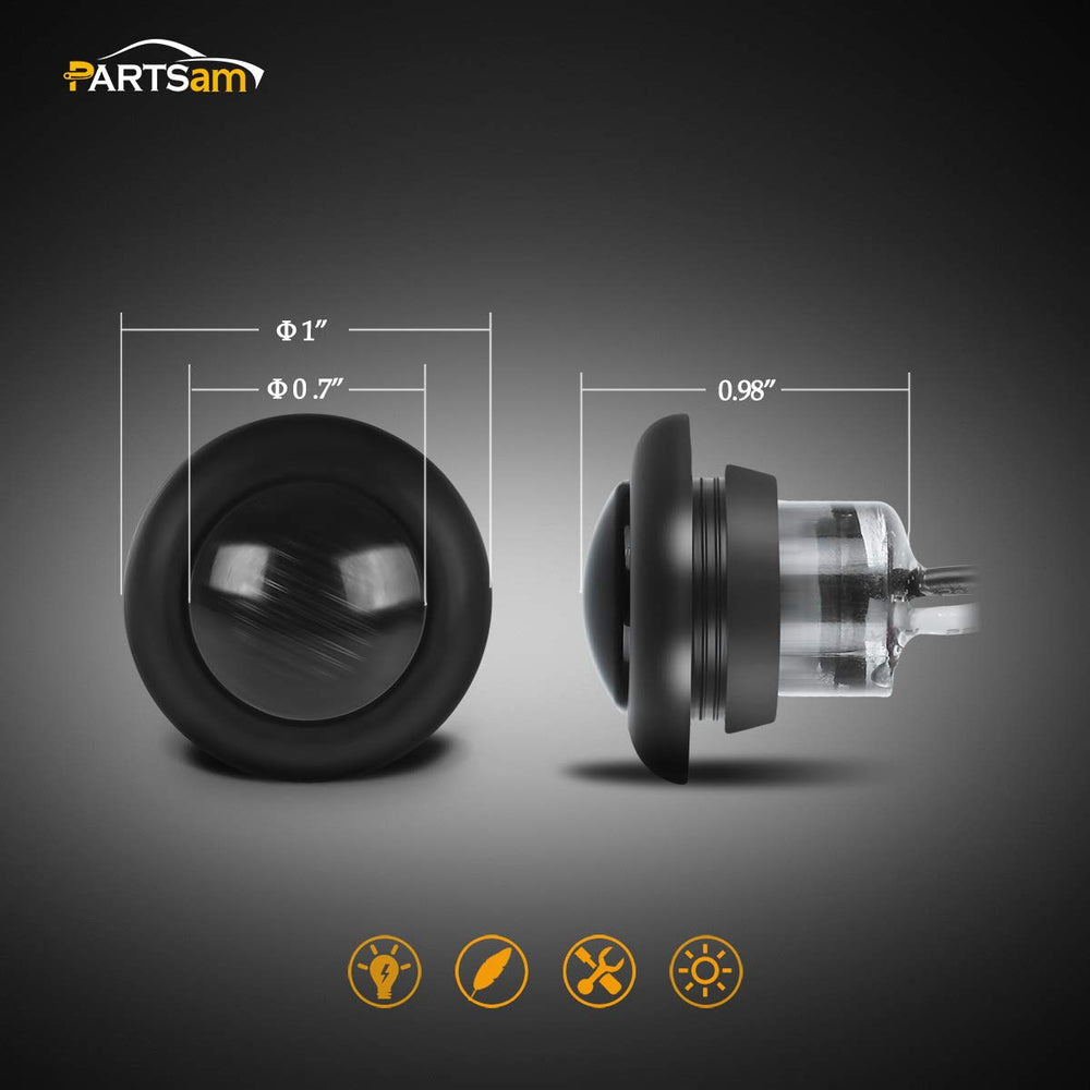 Partsam side profile flush mount illustrating low-profile installation benefit