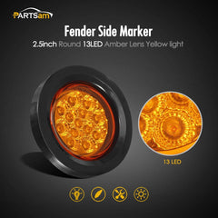 Partsam side profile highlighting sealed housing and waterproof protection