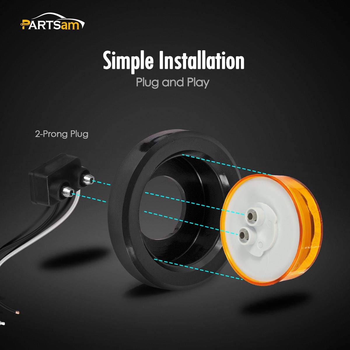 Partsam size comparison with ruler showing compact two-point-five-inch advantage