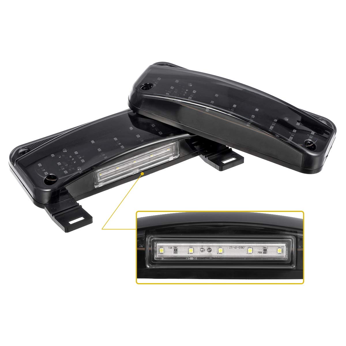 Partsam smoke lens closeup highlighting LED array and durable finish for visibility