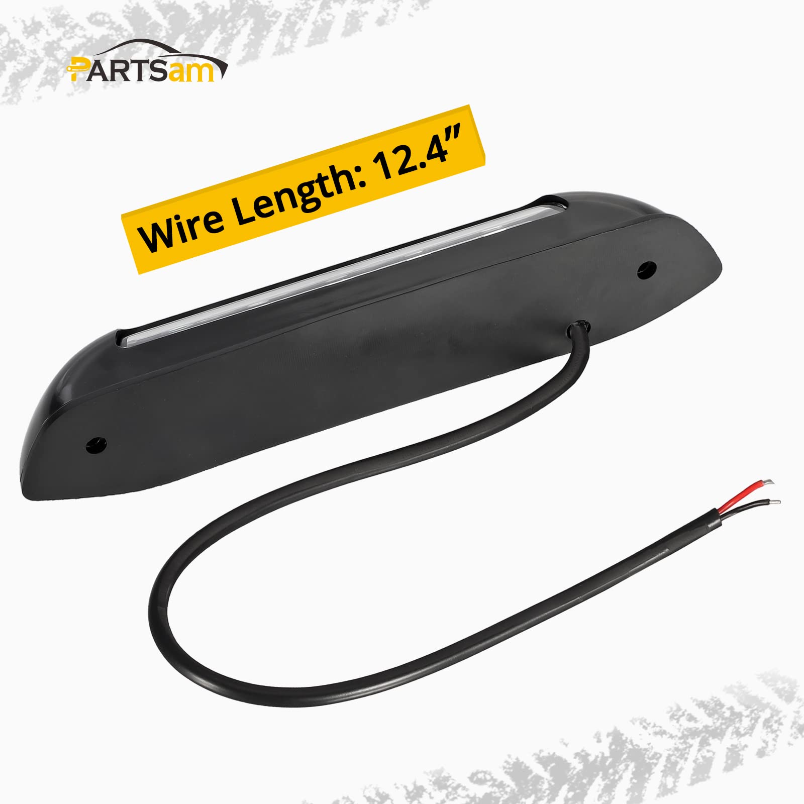 Partsam wires and connection detail showing red and black leads for simple hookup