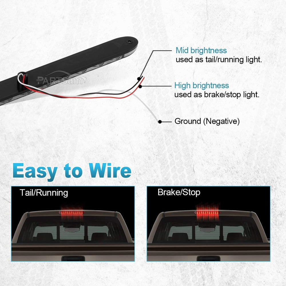 Partsam wiring with color-coded leads showing easy installation benefit