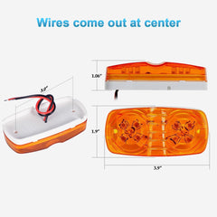 Partsam wiring leads and back view showing easy hardwired installation