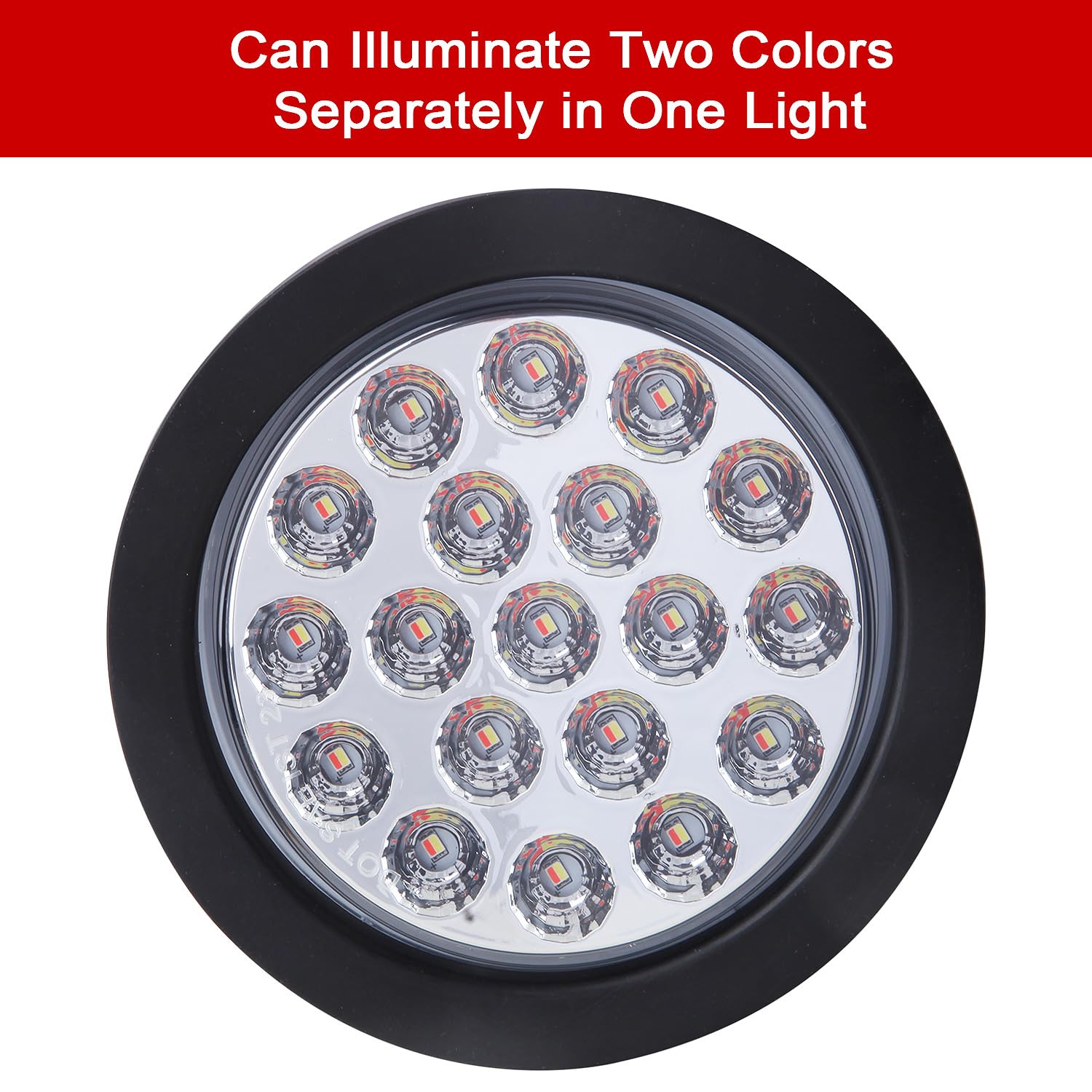 Partswcgg close-up of LED lens texture demonstrating concentrated light output