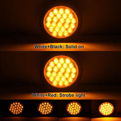 Partswcgg close-up of 24 LEDs and lens highlighting brightness and efficiency