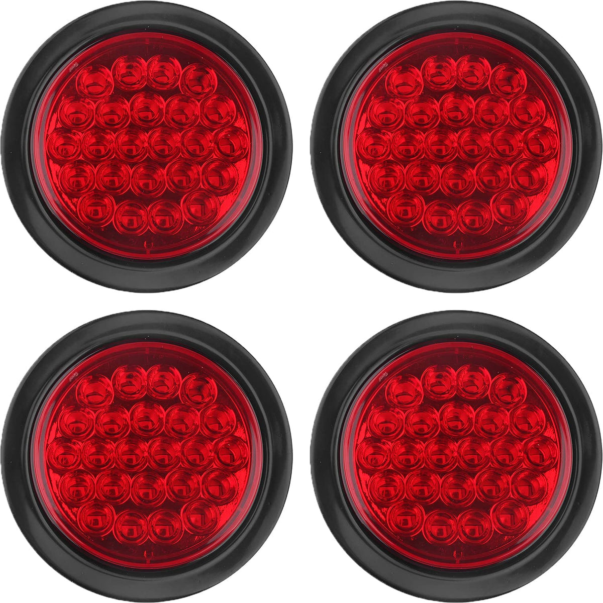 partswcgg front face view showing bright red lens and crisp illumination benefit