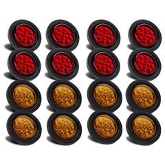 Partswcgg front face amber and red marker lights showing visibility benefit