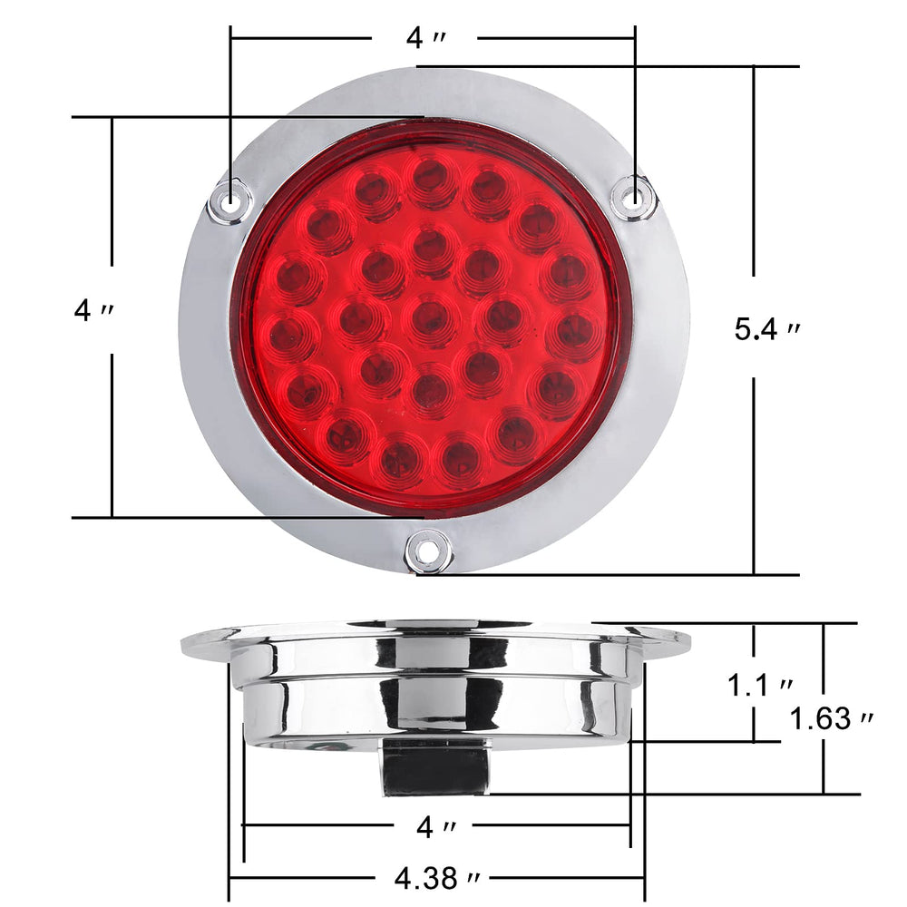 Partswcgg mounted on trailer showing clear brake and running light performance