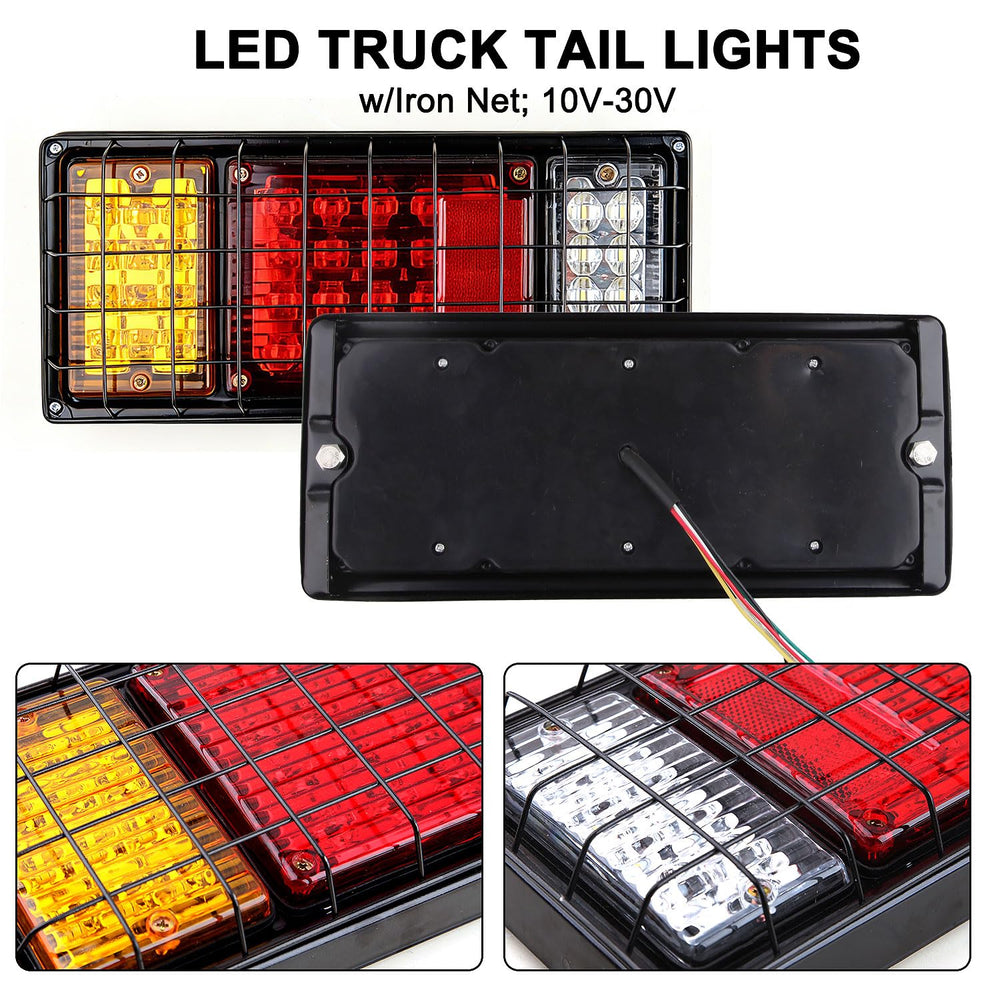 Partswcgg closeup of iron mesh guard protecting LEDs for rugged durability