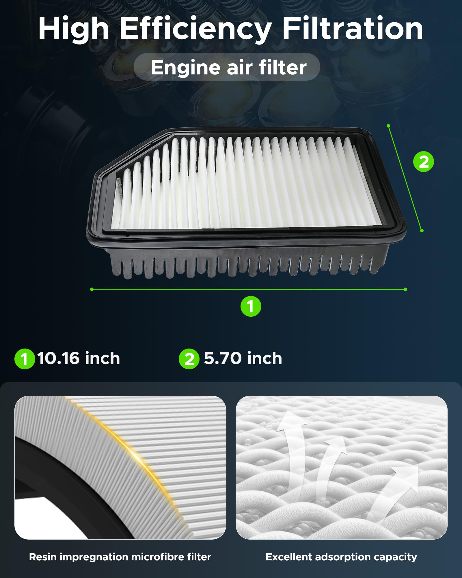 partszen cabin filter installed under glovebox showing compact fit and simple accessibility