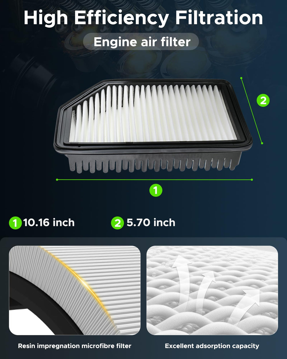 partszen cabin filter installed under glovebox showing compact fit and simple accessibility