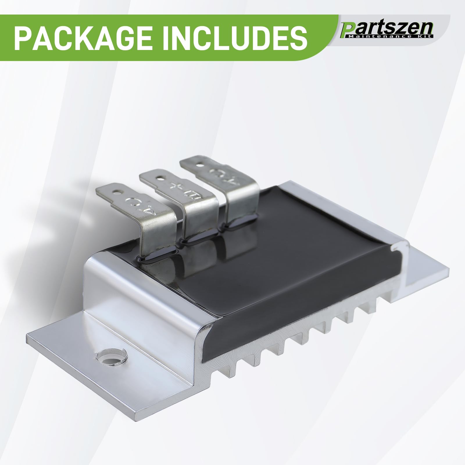 partszen regulator installed on Kawasaki engine demonstrating correct fit and improved charging
