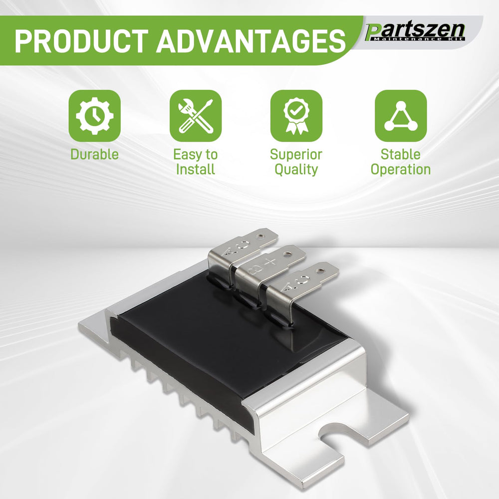 partszen regulator side connector detail displaying plug shape for easy wiring match